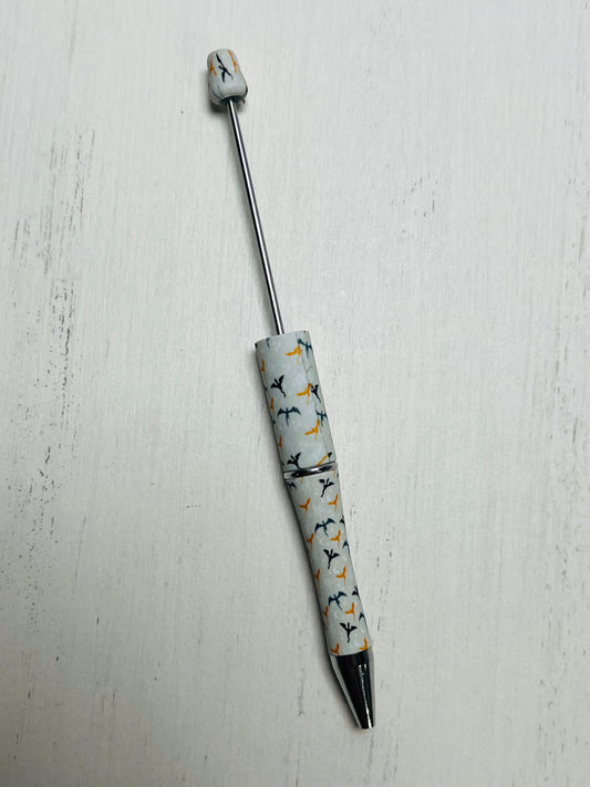 *Beadable Pen PRINTED Dragons EXCLUSIVE, DIY Beaded Pen