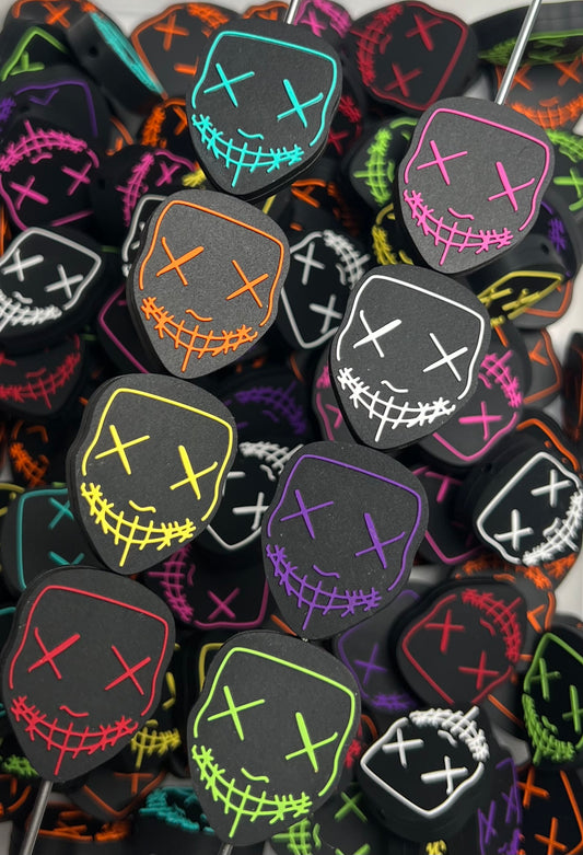 B- Mask EXCLUSIVE Silicone Focal Bead, Book Silicone Focal Bead