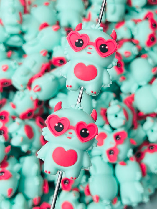 DanLingJewelry 40Pcs Random Color Heart Silicone Beads - DIY Valentine's Day Jewelry Making Beads For Bracelets & Necklaces