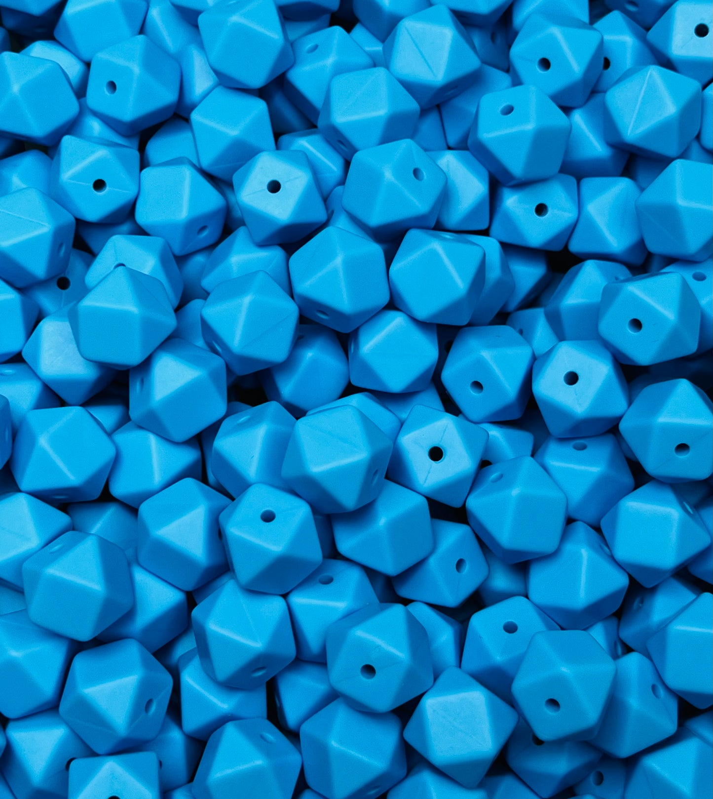 14mm Hexagon Persian Silicone Beads