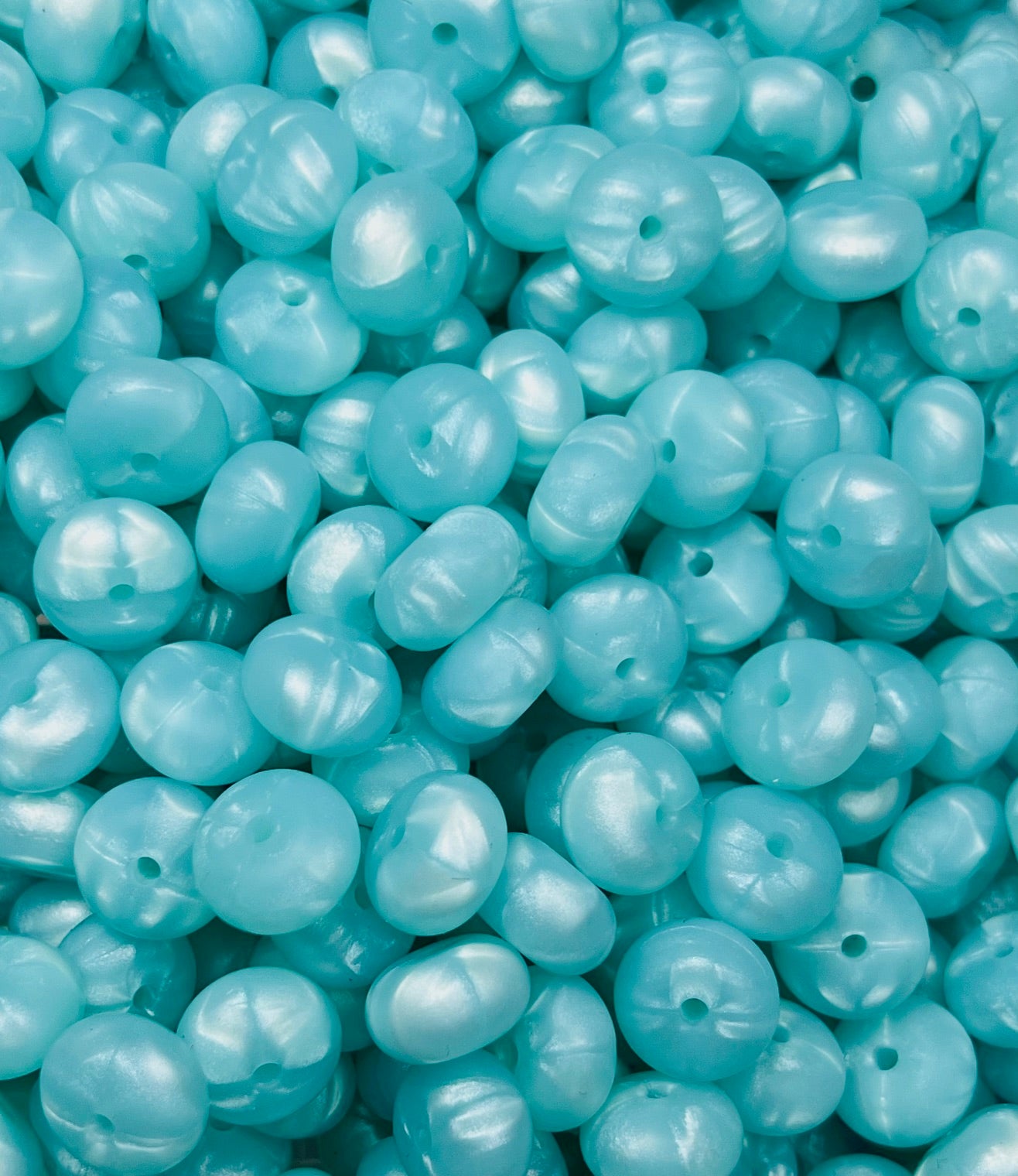 14mm ABACUS Pearl Ice Silicone Beads