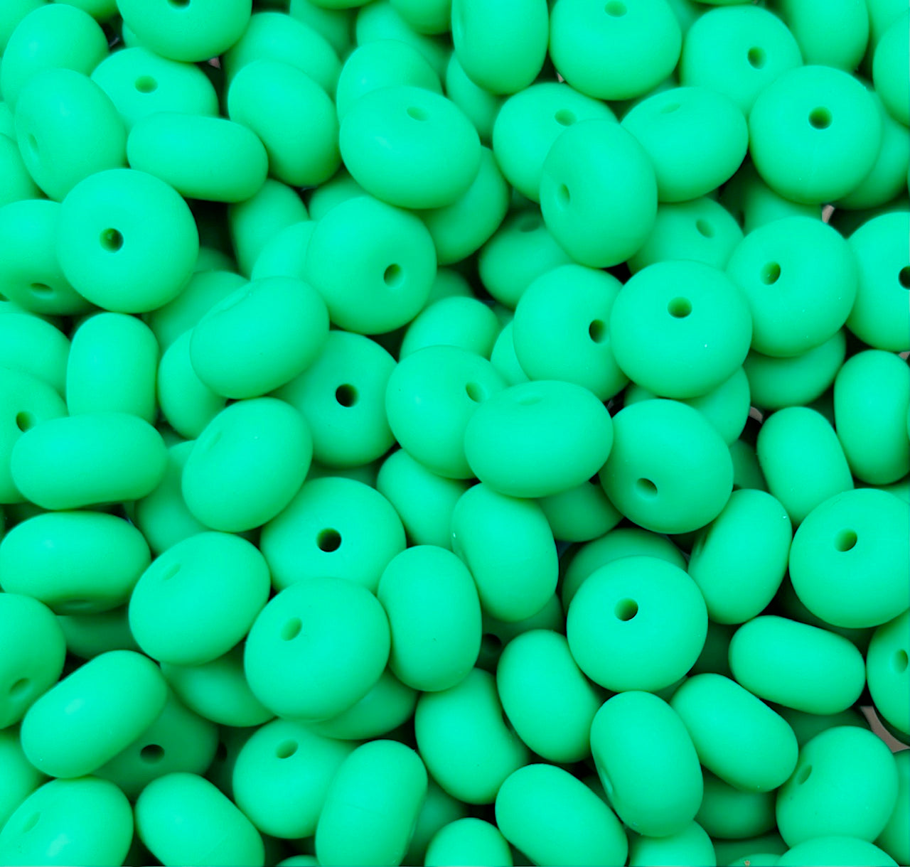 14mm ABACUS Seafoam Silicone Beads