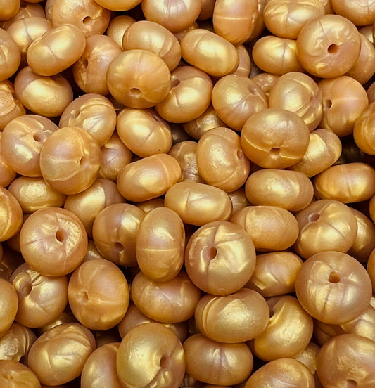 14mm ABACUS Solid Copper Silicone Beads