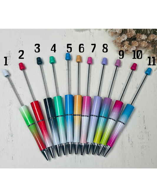 * Ombre Beadable Pens, DIY Beaded Pen