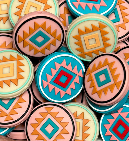 Aztec Coin EXCLUSIVE Silicone Focal Bead