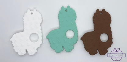 Z- Teether Llama Alpaca  Silicone Teether, Food Silicone Teether,  Animal Teether Pendant, Teething