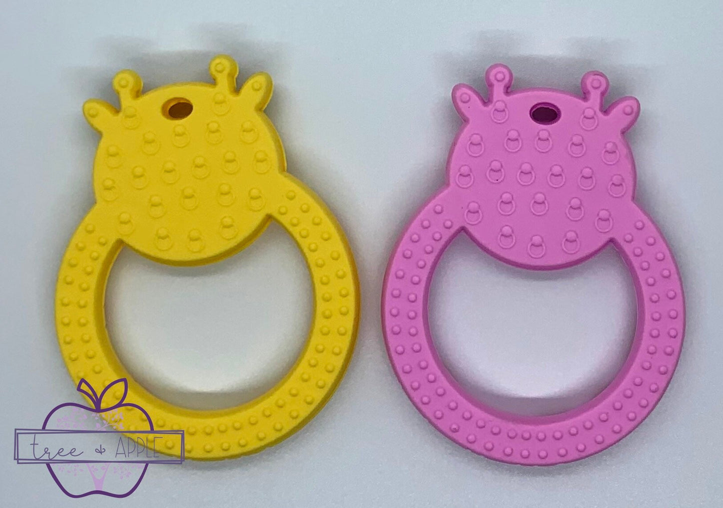 Z- Teether Giraffe Silicone Teether, Food Silicone Teether,  Animal Teether Pendant, Teething