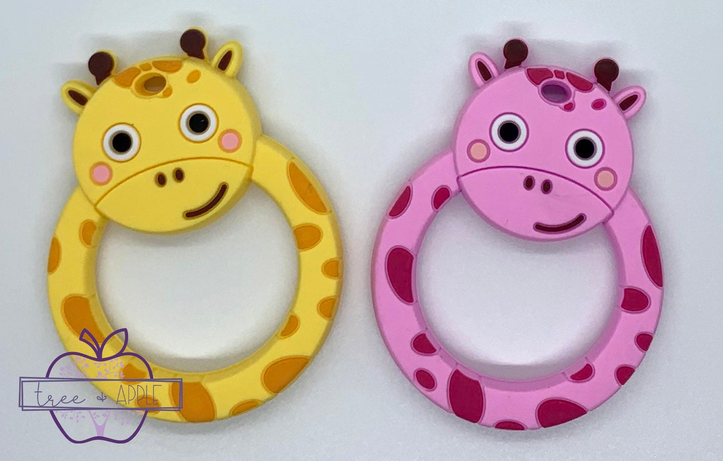 Z- Teether Giraffe Silicone Teether, Food Silicone Teether,  Animal Teether Pendant, Teething