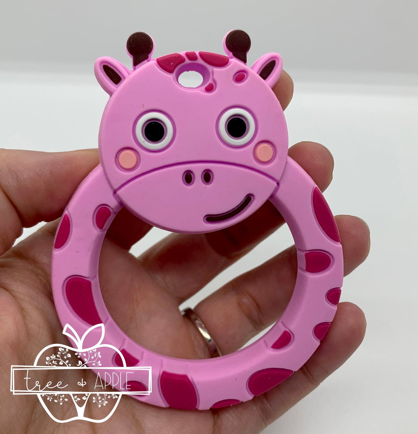 Z- Teether Giraffe Silicone Teether, Food Silicone Teether,  Animal Teether Pendant, Teething