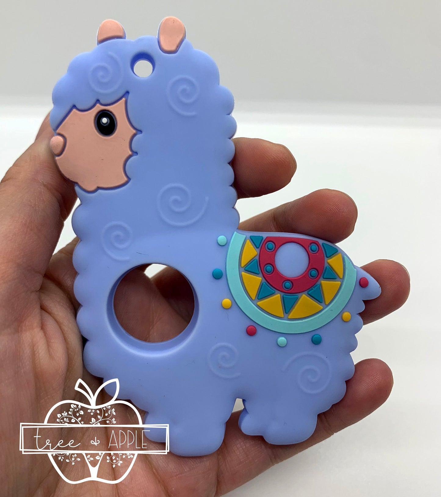 Z- Teether Llama Alpaca  Silicone Teether, Food Silicone Teether,  Animal Teether Pendant, Teething