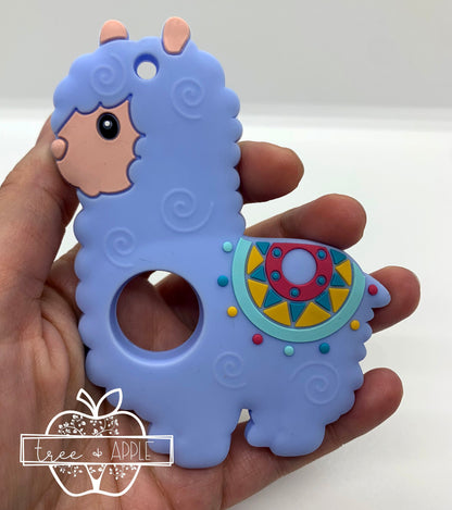 Z- Teether Llama Alpaca  Silicone Teether, Food Silicone Teether,  Animal Teether Pendant, Teething