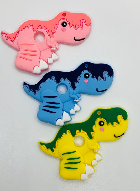 Z- Teether T-Rex Teether, Dinosaur Silicone Teether, Silicone Teether,  Animal Teether Pendant, Teething, Pacifier Clip
