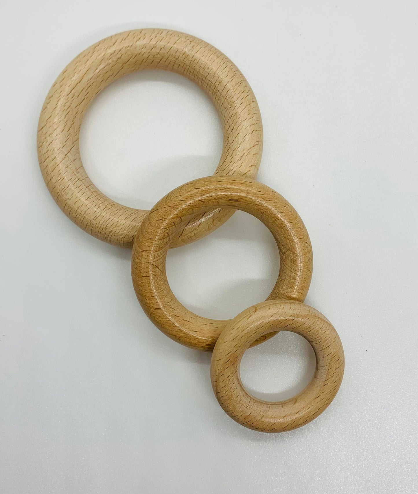 Natural BEECH Wood Round Rings,  Wood Rings, Beech Wood Ring , Unfinished Beech Wood Ring