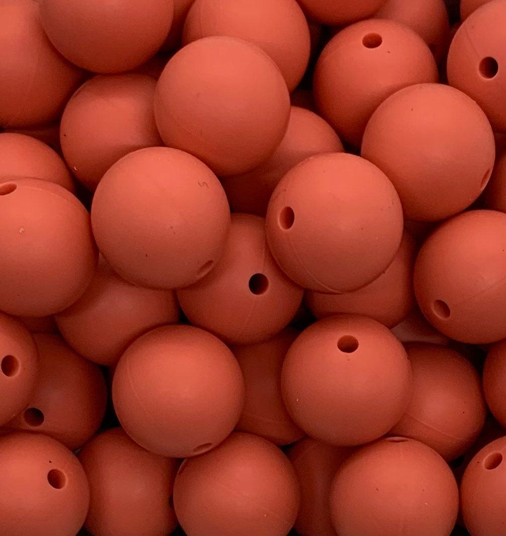 15mm Solid Sierra Round Silicone Beads