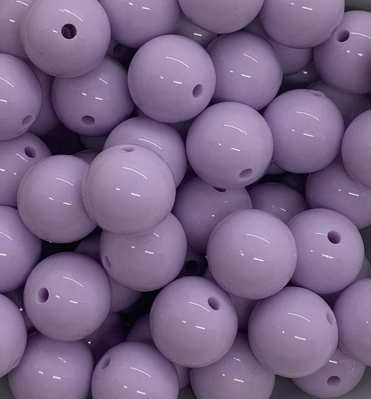 15mm Liquid Lavender Round Silicone Beads