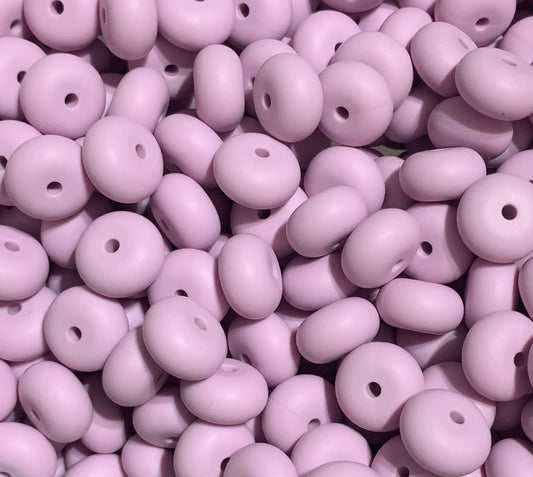 14mm ABACUS Lavender Silicone Beads