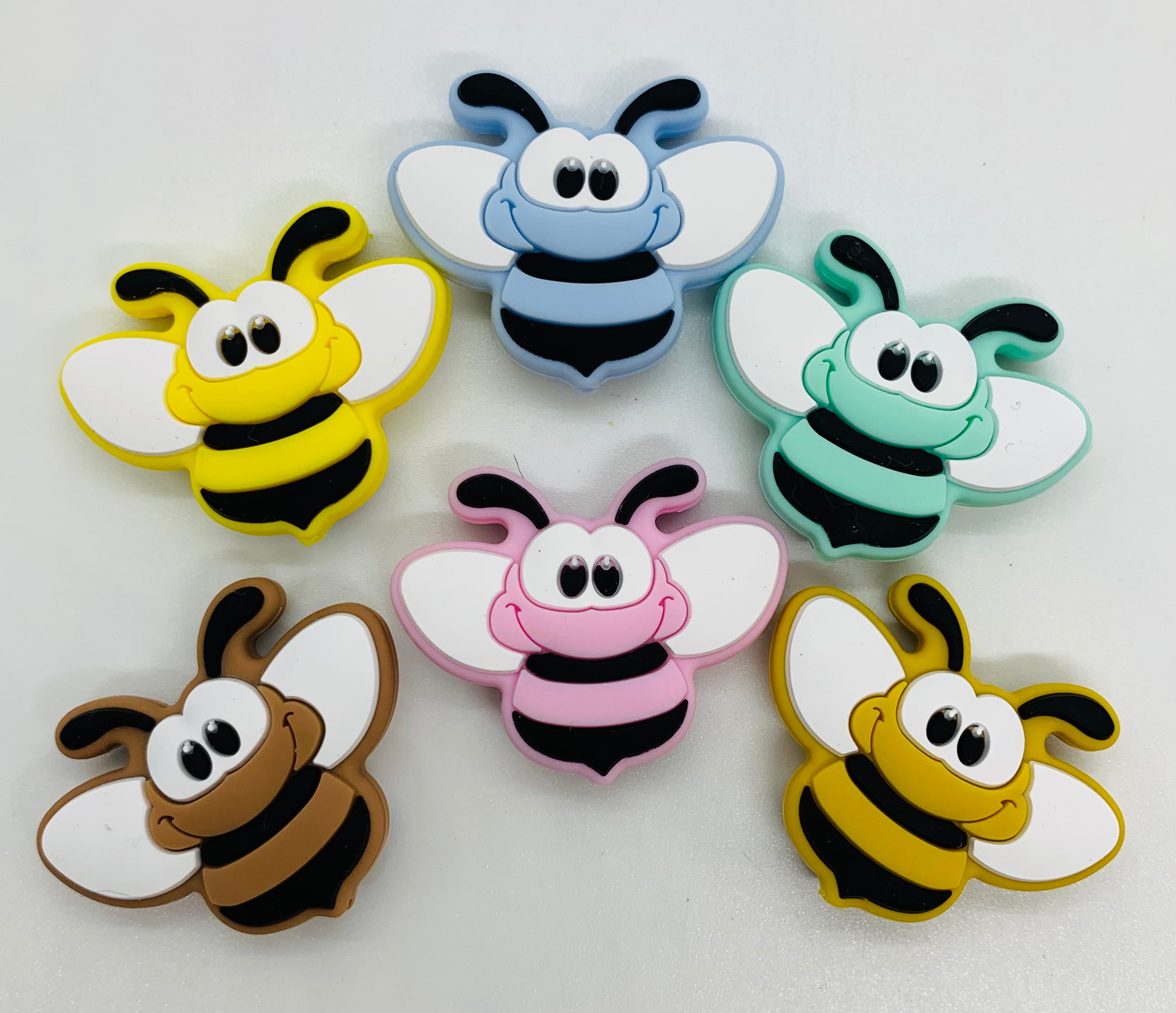 Bee Focal Bead, Honey Bee Silicone Bead – The Silicone Bead Store LLC