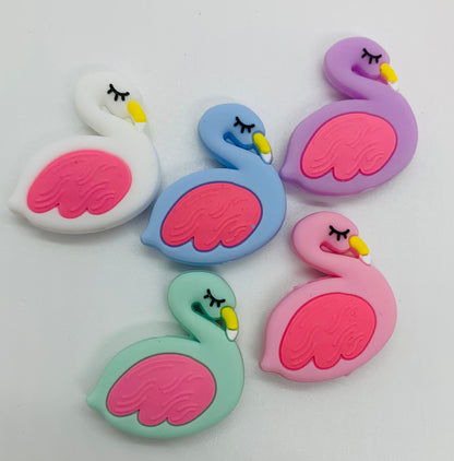 Swan Silicone Focal Bead,  Animal Shape Silicone Bead,