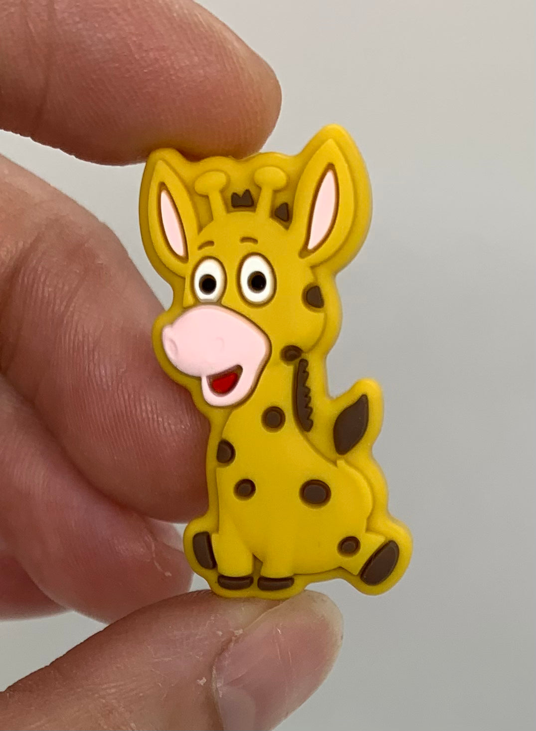 Giraffe Silicone Focal Bead, Zoo Animal Shape,  Silicone Bead