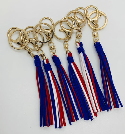 Zz- USA Keychain Tassel with Lobster Claw