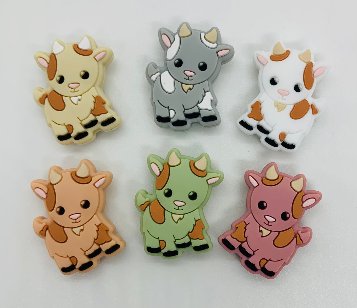 Goat Silicone Focal Bead,  Animal Shape Silicone Bead,