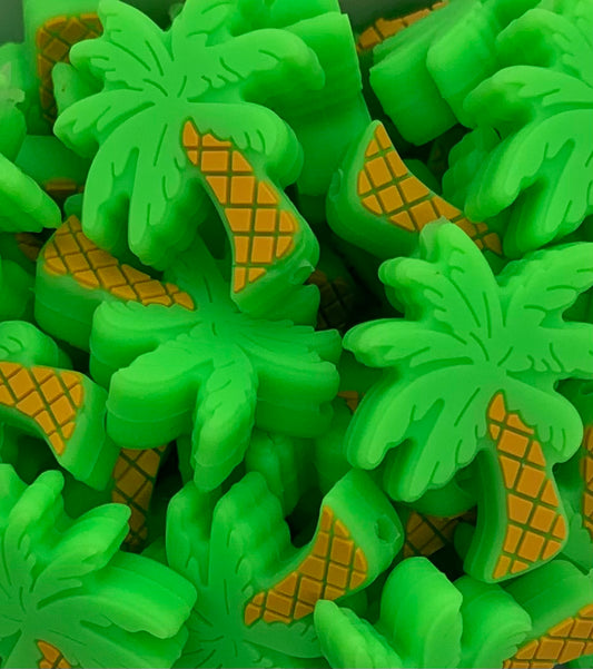 Palm Tree Focal Silicone Bead
