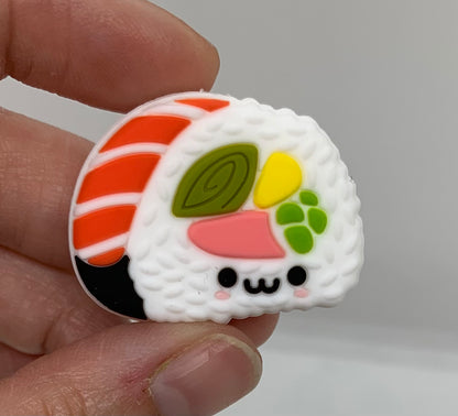 Happy Sushi Silicone Focal Bead, Food Silicone Bead,  Shape Silicone Bead