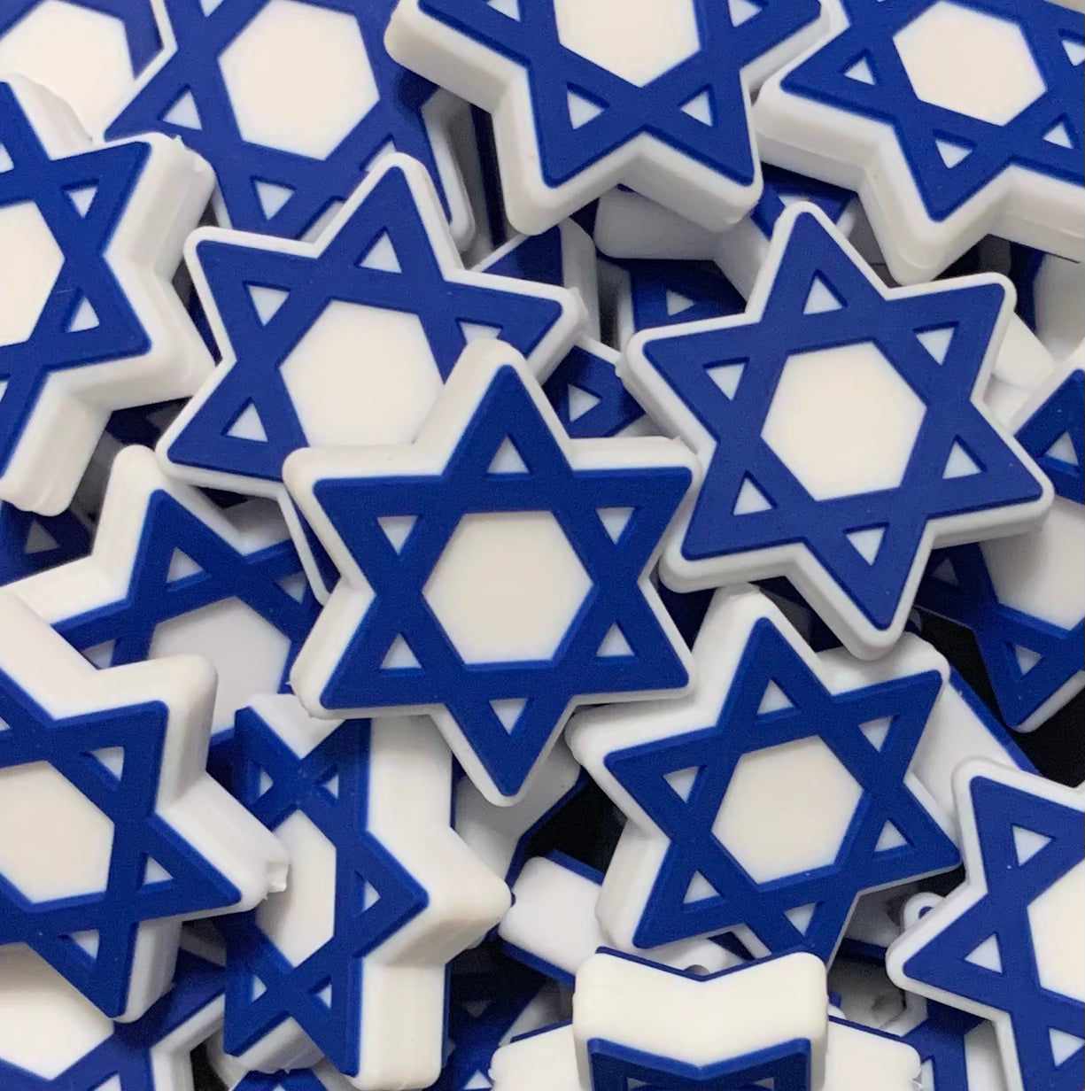 Star of David Silicone Focal Bead