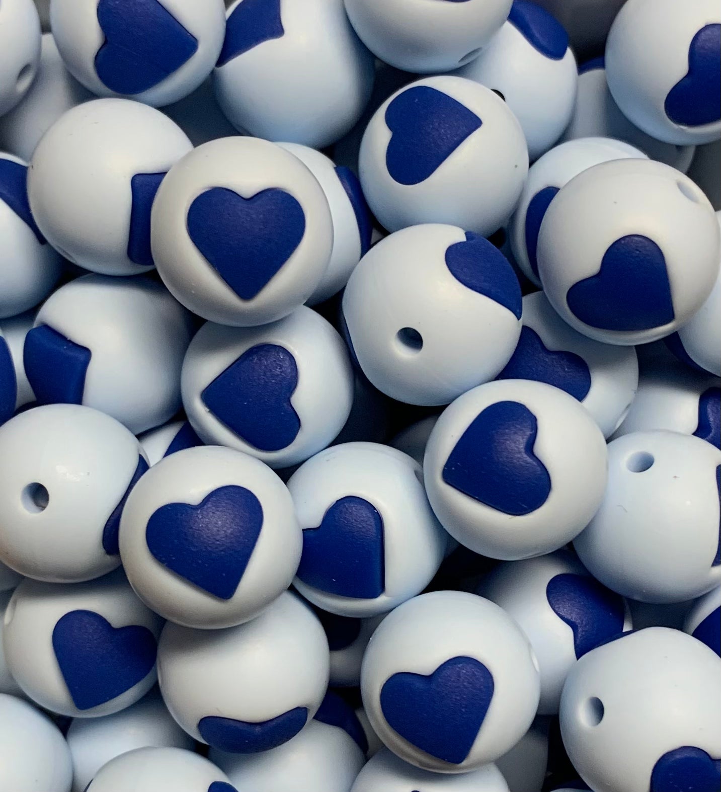 15mm Heart Beads Round Silicone Beads, Heart Silicone Beads, Valentine –  The Silicone Bead Store LLC