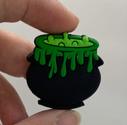 Cauldron EXCLUSIVE Focal Silicone Bead, Halloween Silicone Bead, Cauldron Shape Silicone Bead