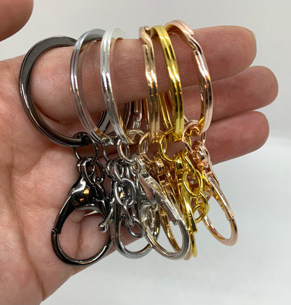 * Lobster Claw Keychain Ring, Large Metal Keychain Ring