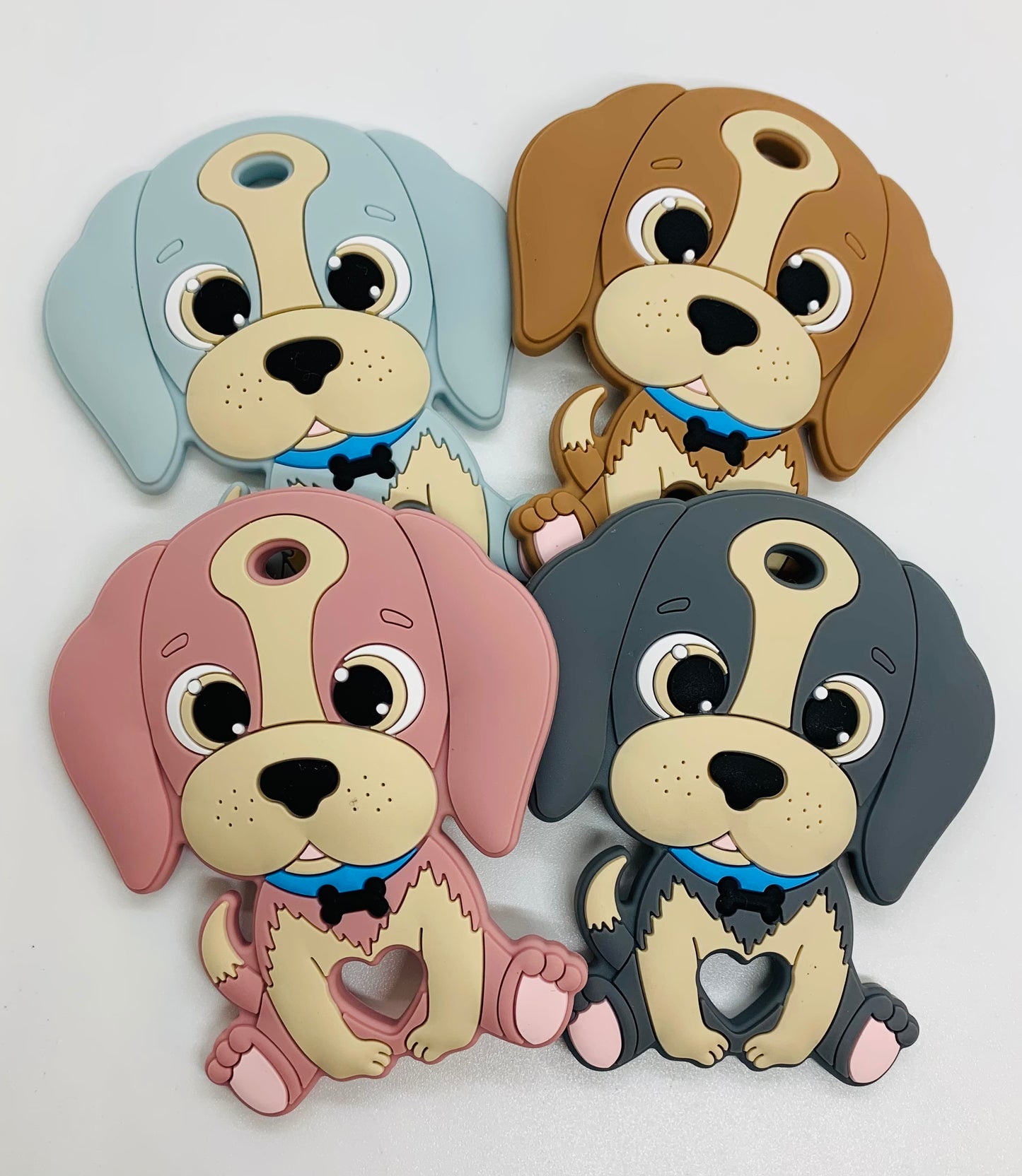 Z- Teether Puppy Silicone Teether,  Dog Shape Silicone Teether