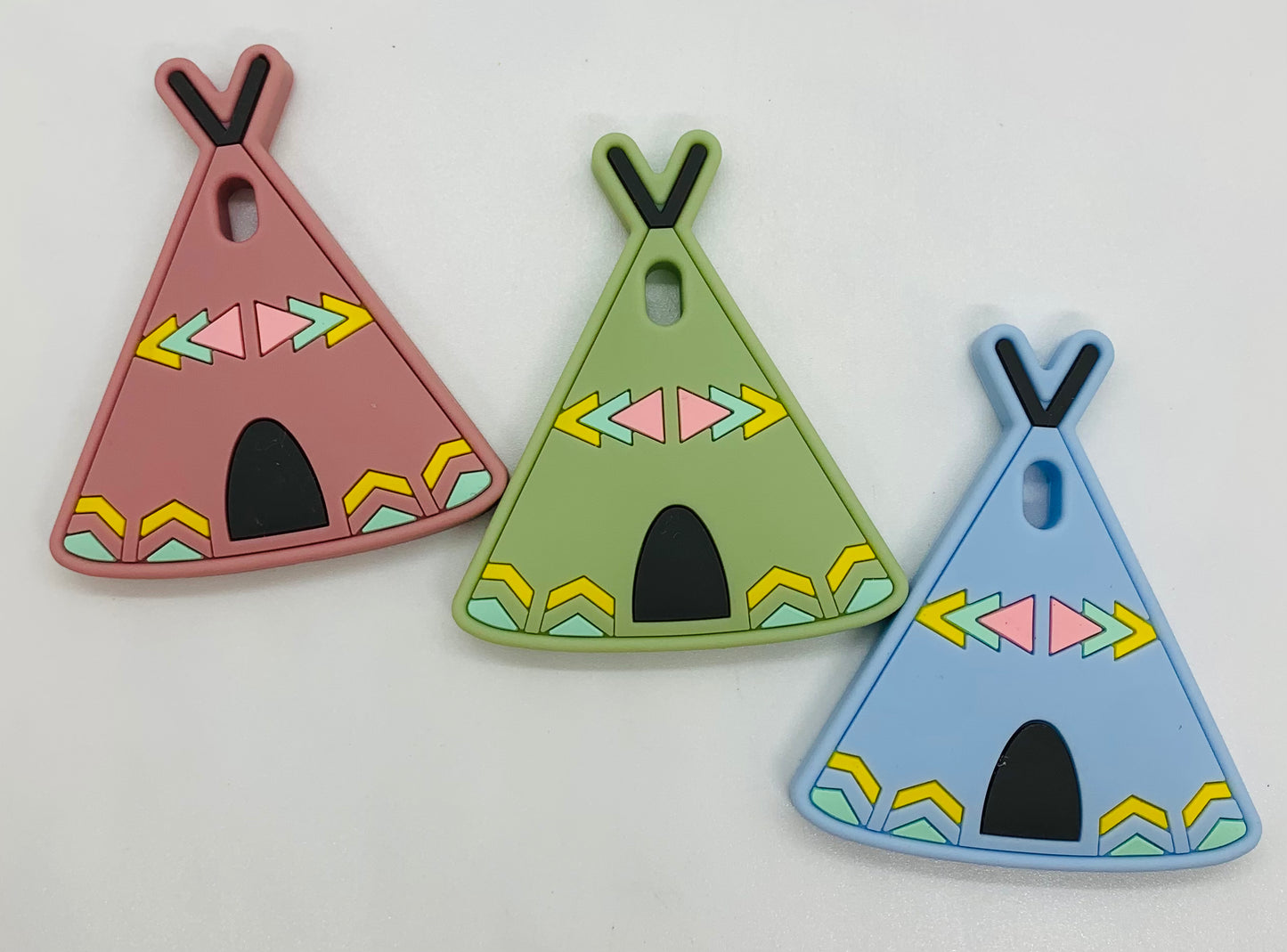Z- Teether Teepee Teether, Silicone Teether Boho