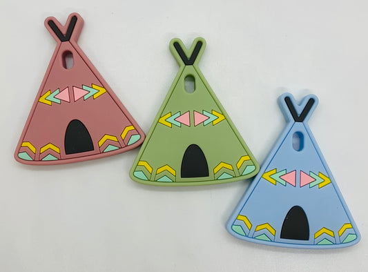 Z- Teether Teepee Teether, Silicone Teether Boho