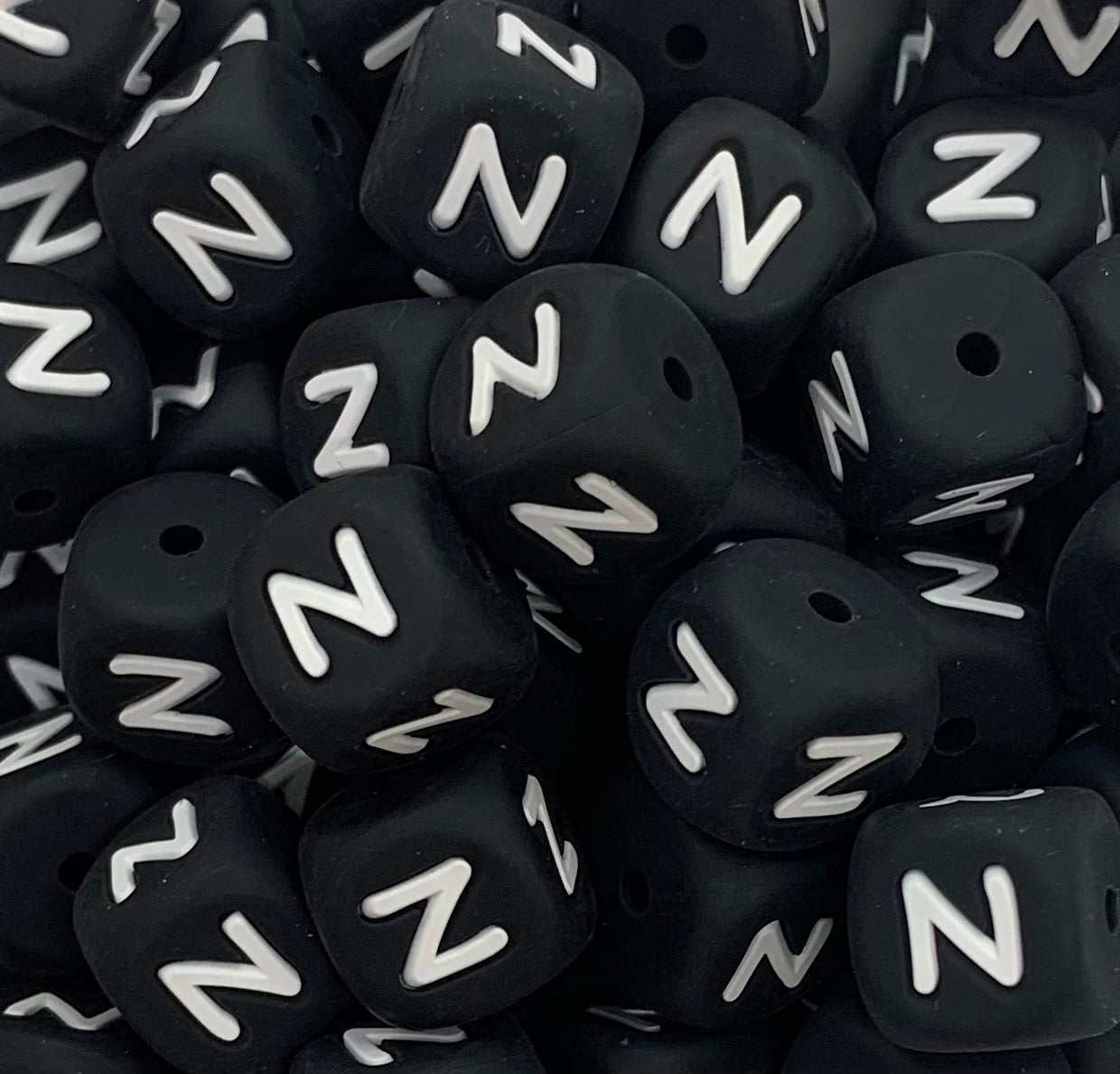 Letter N 12mm Black