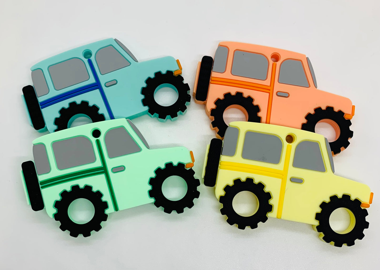 Z- Teether Jeep Silicone Teether, Car Silicone Teether, Teether Pendant