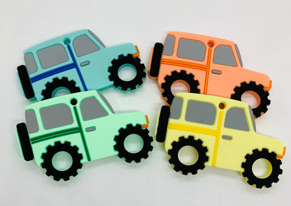 Z- Teether Jeep Silicone Teether, Car Silicone Teether, Teether Pendant