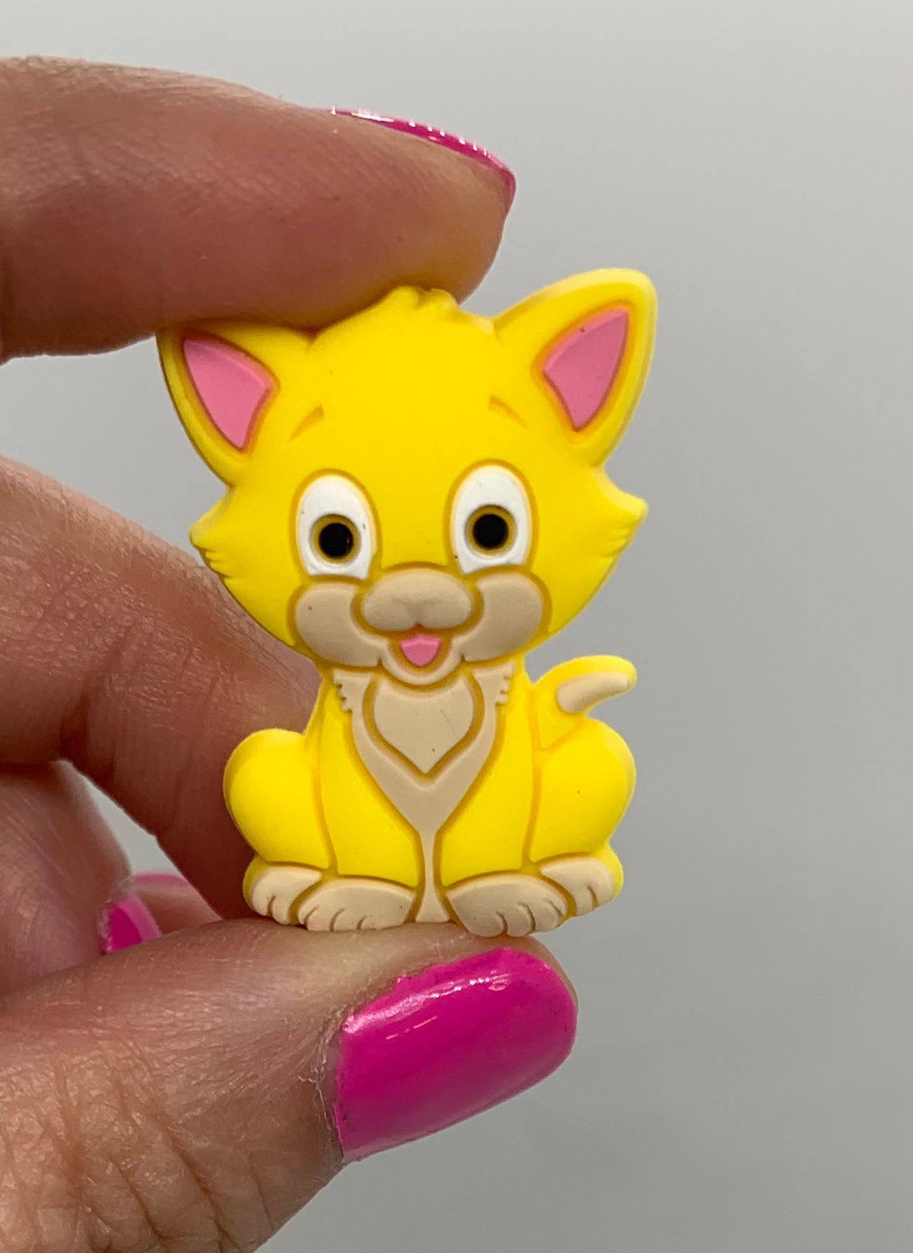 Kitty Silicone Focal Bead,  Animal Shape Silicone Bead,