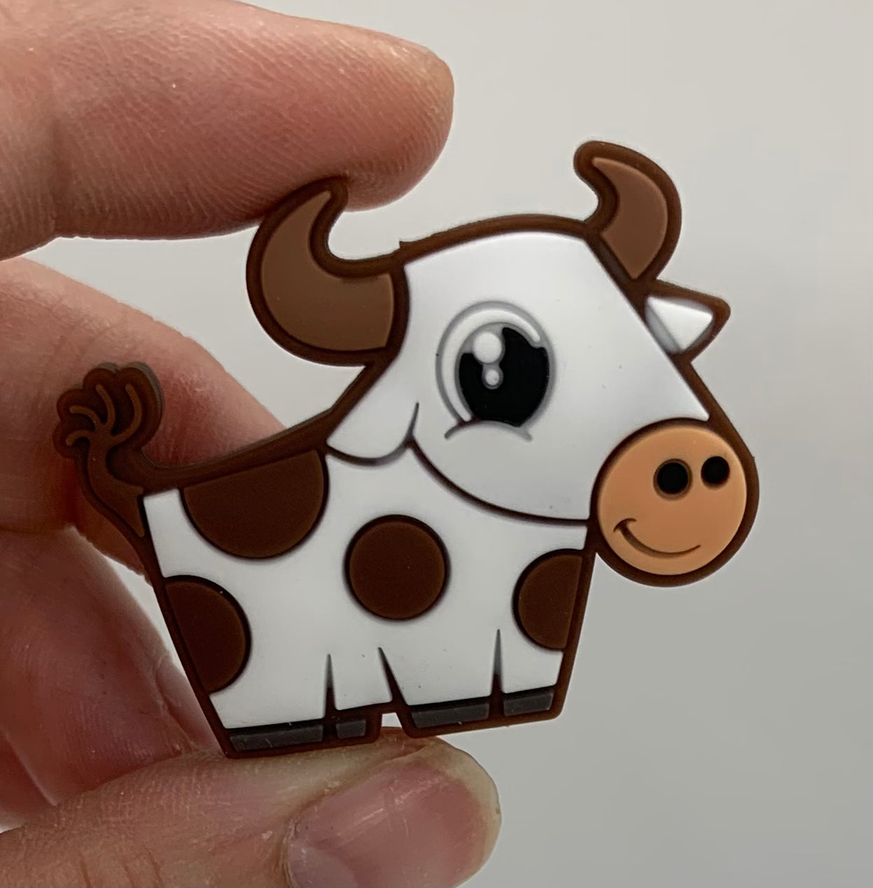 Longhorn Cow Silicone Focal Bead, Longhorn Cow Silicone Bead, Animal Shape Silicone Bead, Farm Focal