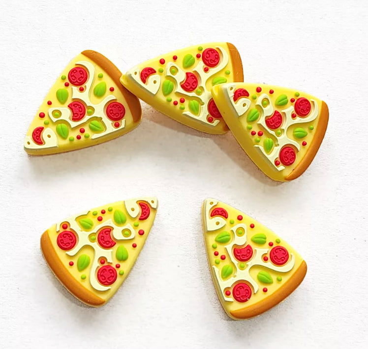 Pizza Silicone Focal Bead, Food Shape Silicone Bead