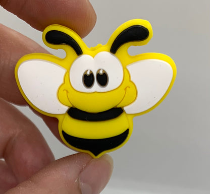 Bee Focal Bead, Honey Bee Silicone Bead