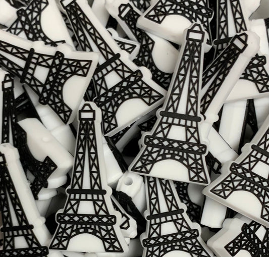 Eiffel Tower EXCLUSIVE Silicone Focal Bead, Silicone Bead