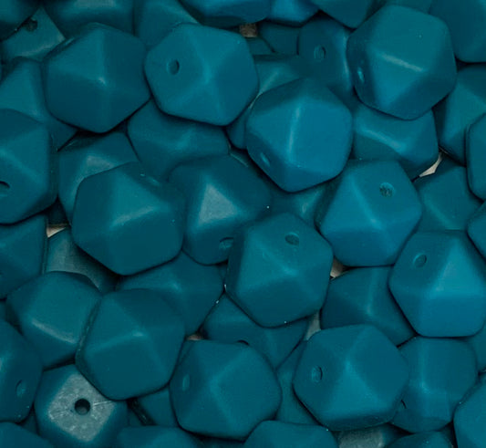 14mm Hexagon Empress Silicone Bead