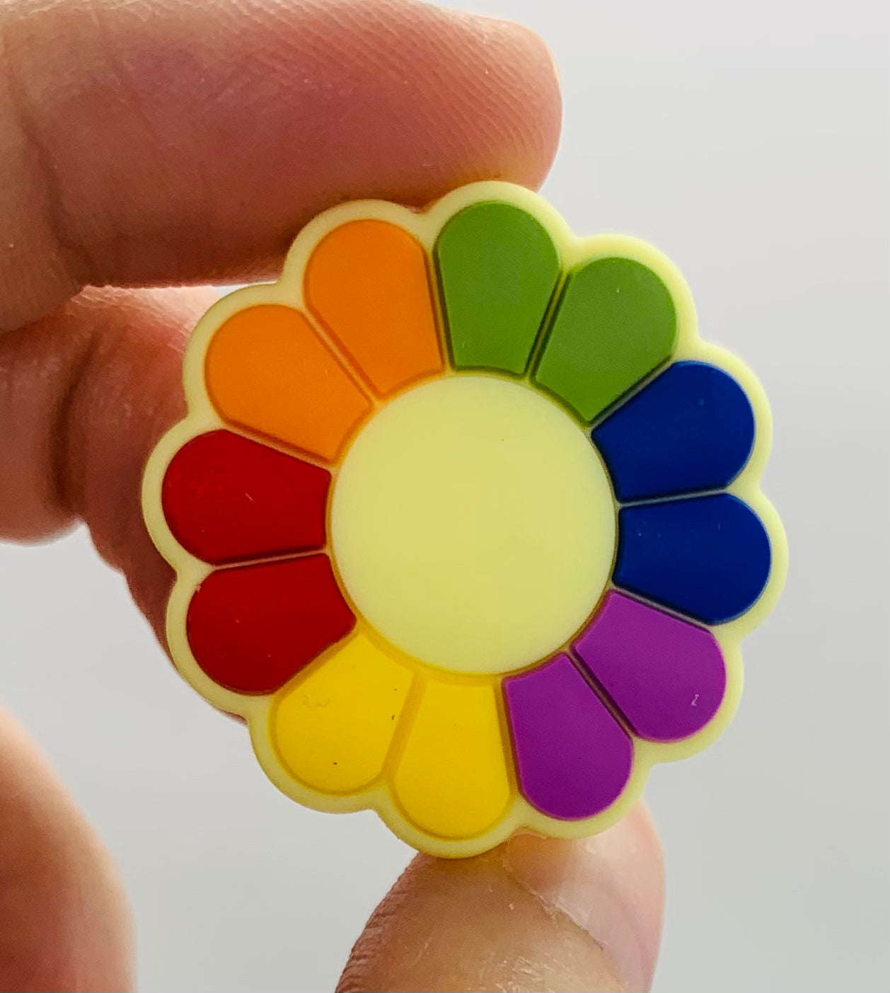 Flower Silicone Focal Bead, Daisy Silicone Bead, Flower Shape Silicone Bead