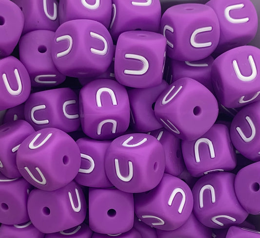 Letter U 12mm Purple