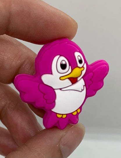 Bird Silicone Focal Bead,  Animal Shape Silicone Bead,