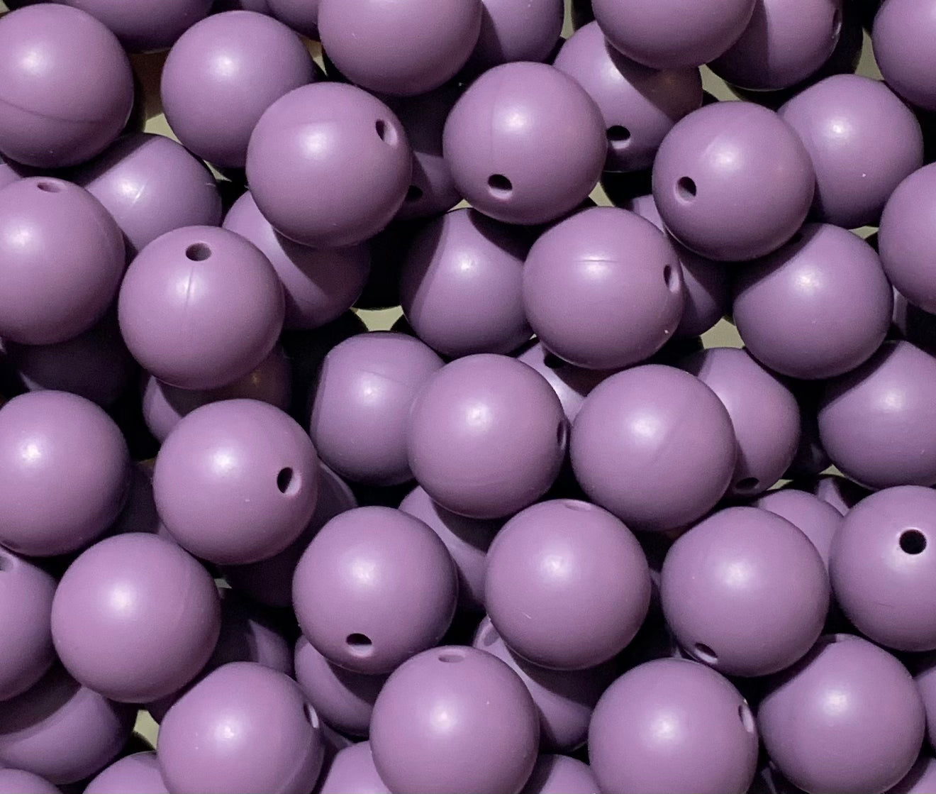 15mm Solid Plum Silicone Beads, Beads Wholesale